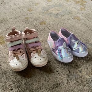 Little Girl Unicorn Shoe Set Size 7